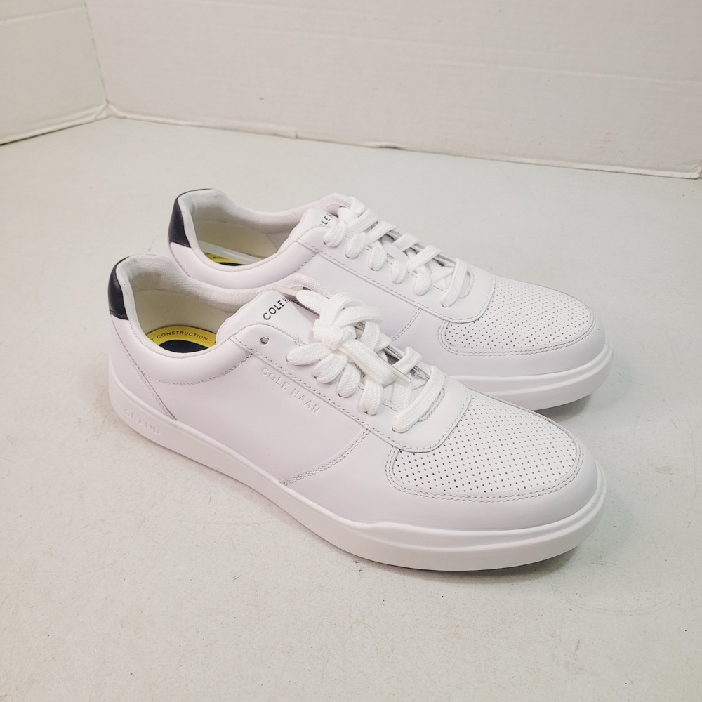 Cole Haan Grand Crosscourt Sneakers Mens 9.5 White Leather Low Top Shoes - Picture 8 of 11